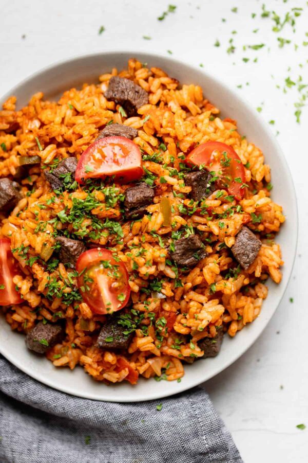 Jollof Rice And Beef